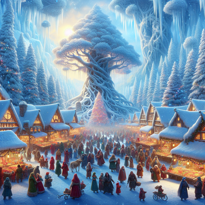 In the heart of the tranquil Meadowvale, the villagers prepare for their annual Winter Celebration. However, a cheerless frost has chilled the once warm-hearted Treant, Wintervine, who now inadvertently casts a deep snow over the town, disrupting the festival arrangements. Adventurers are summoned to journey through the snow-laden forest, gather sunberries to thaw Wintervine's frosty heart, and restore joy to the winter festivities.