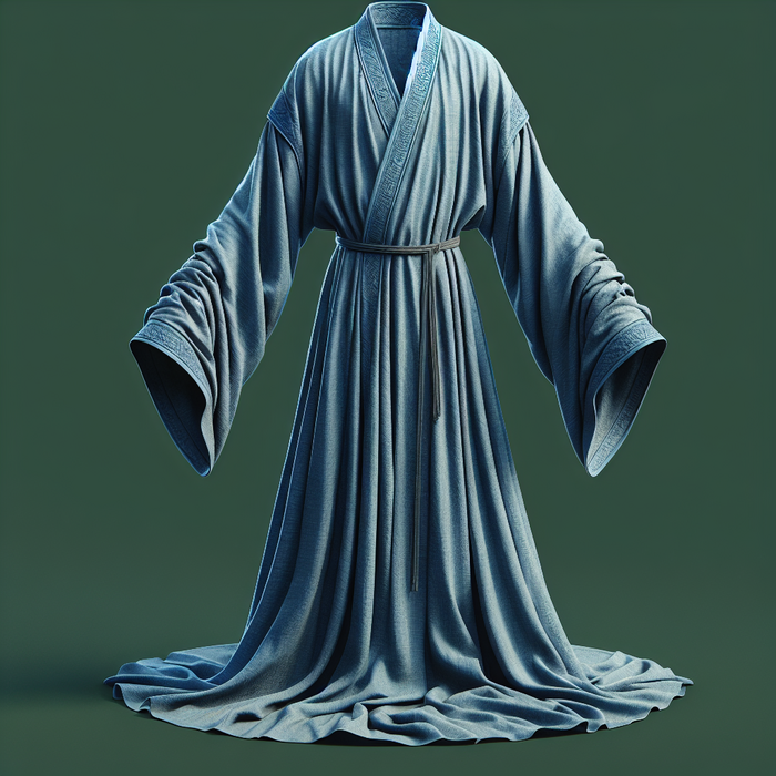 A simple but sturdy robe worn by apprentice magicians, offering basic protection and minimal interference with spellcasting.