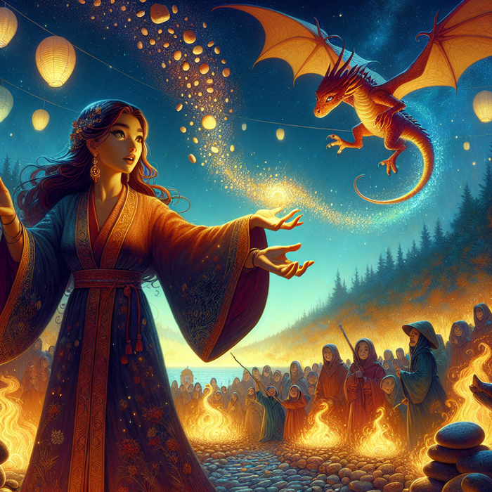 A tale of spells and sprites, Aelin the Arcanic and Emberling shine at the Festival of Renewal